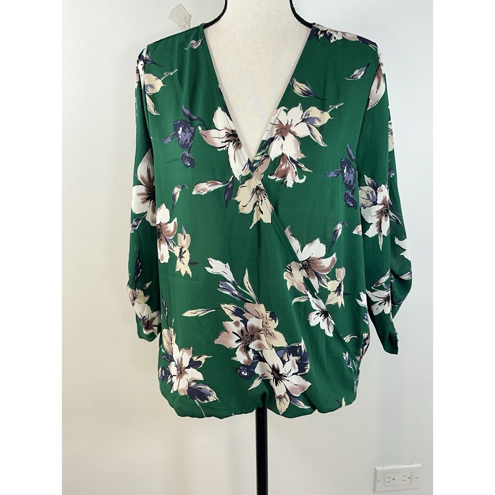 Stitch's Green Floral Blouse